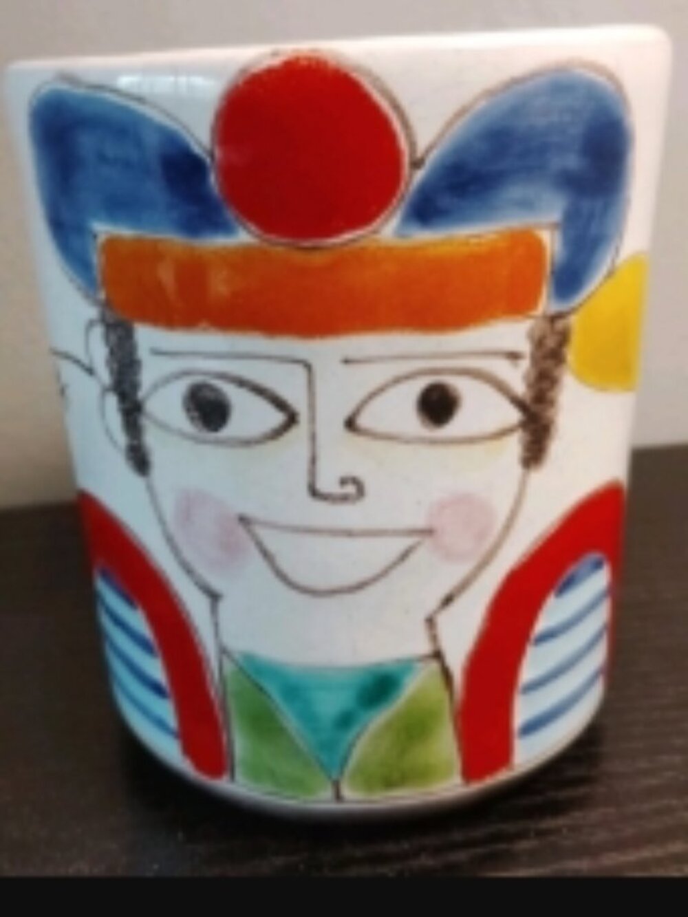 Vintage Giovanni DeSimone Italian Pottery Mug Abstract Sicilian